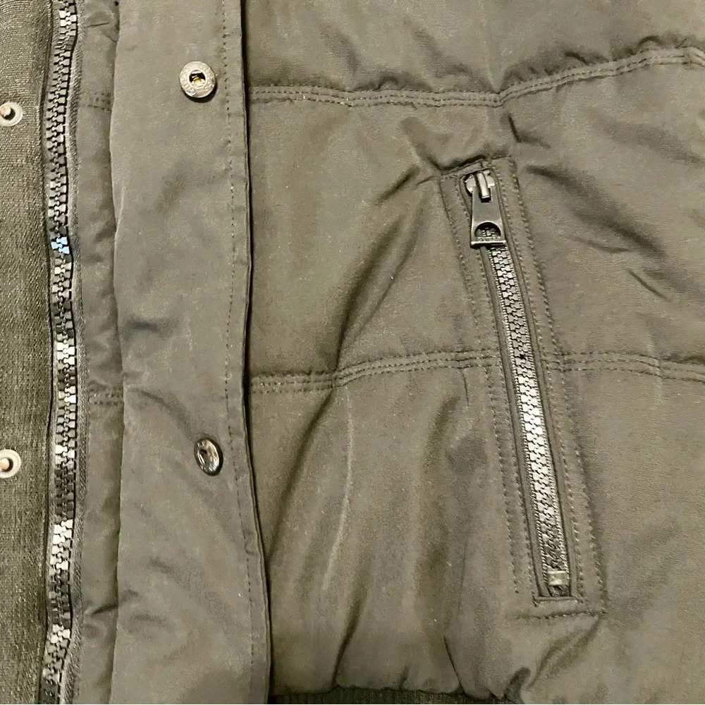 GUESS Men's Duke Quilted Puffer Bomber Jacket Black Large Excellent Condition!